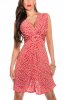 SCOASE DIN STOC - Rochie cu buline Kamy Red