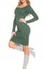 ROCHII TRICOT - Rochie tricot Glitter Green