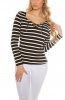 BLUZE - Bluza Striped Black