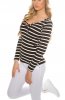 BLUZE - Bluza Striped Black