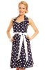 SCOASE DIN STOC - Rochie cu buline Dark Blue-White