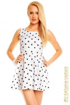 Rochie cu buline Style White - Magazin online haine de dama Fashion