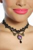 SCOASE DIN STOC - Colier Purple Rose
