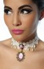 SCOASE DIN STOC - Colier Burlesque White