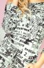 ROCHII OFFICE / DE ZI - Rochie casual Big Paper Light Grey