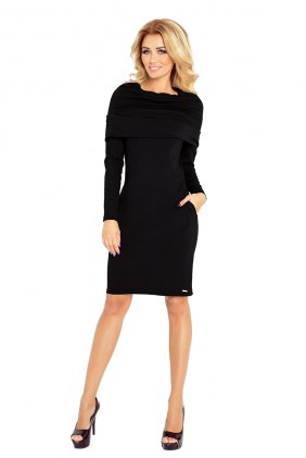 Rochie de zi Raelyn Black din Colectia de ROCHII OFFICE / DE ZI