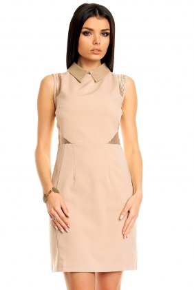 Rochie Retro Lucy Nude din Colectia de SCOASE DIN STOC