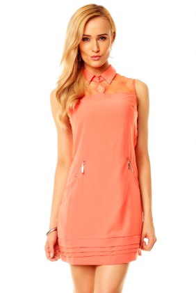 Rochie Retro Sweet Somon din Colectia de SCOASE DIN STOC
