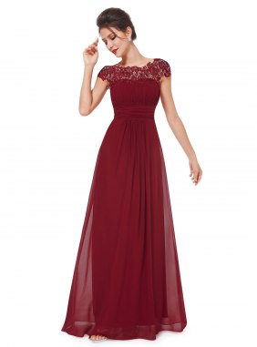 Rochie eleganta Wendy JRV Burgundi din Colectia de ROCHII DE SEARA