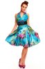 SCOASE DIN STOC - Rochie Baby Doll Flower Turquoise