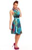 SCOASE DIN STOC - Rochie Baby Doll Flower Turquoise