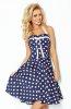 SCOASE DIN STOC - Rochie cu buline Anays Dark-Blue