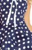 SCOASE DIN STOC - Rochie cu buline Anays Dark-Blue