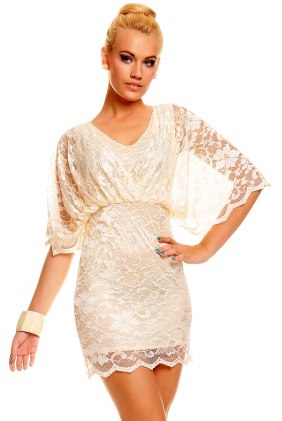 Rochie dantela Butterly Nude din Colectia de SCOASE DIN STOC
