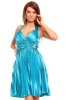 SCOASE DIN STOC - Rochie plisata Lay Turquoise