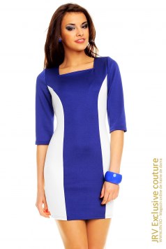 Rochie office Livy Blue - Magazin online haine de dama Fashion
