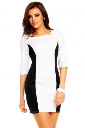 Rochie office Livy White din Colectia de SCOASE DIN STOC