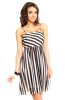 SCOASE DIN STOC - Rochie de zi Amy Black-White