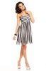 SCOASE DIN STOC - Rochie de zi Amy Black-White