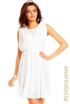 Rochie plisata Sya White - Magazin online haine de dama Fashion