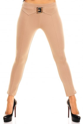 Pantaloni Luana Beige din Colectia de SCOASE DIN STOC