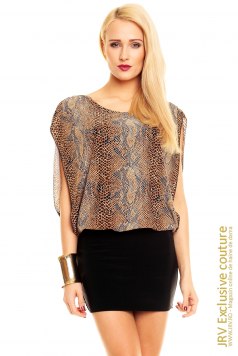 Rochie Animal Print Axa Maron - Magazin online haine de dama Fashion