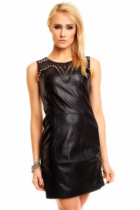 Rochie din piele Punk Style din Colectia de SCOASE DIN STOC
