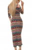 SCOASE DIN STOC - Rochie de zi Folkprint Red