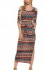 SCOASE DIN STOC - Rochie de zi Folkprint Red