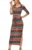 SCOASE DIN STOC - Rochie de zi Folkprint Red