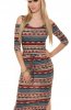 SCOASE DIN STOC - Rochie de zi Folkprint Red