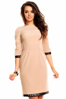Rochie office Mily Nude din Colectia de SCOASE DIN STOC