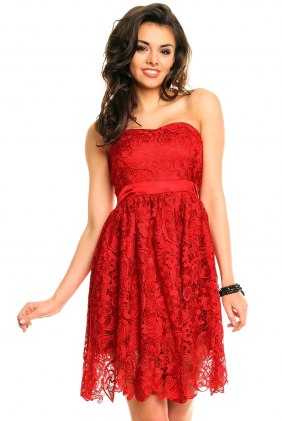 Rochie dantela Ethy Red din Colectia de SCOASE DIN STOC