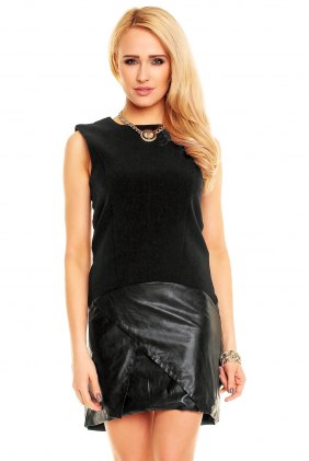 Rochie din piele Rock Time din Colectia de SCOASE DIN STOC