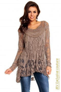 Tunica Heater Brown - Magazin online haine de dama Fashion