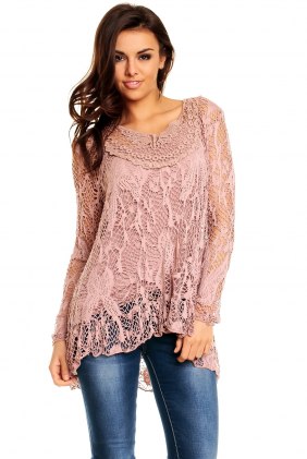 Tunica Arina Pink din Colectia de SCOASE DIN STOC