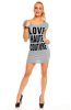 SCOASE DIN STOC - Rochie de zi Love Grey