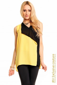 Tunica Yellow-Black - Magazin online haine de dama Fashion