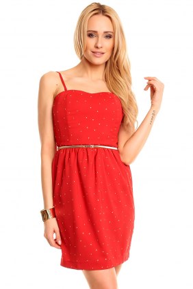 Rochie office Luky Red din Colectia de SCOASE DIN STOC