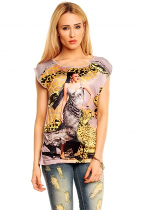 Tricou Angy Grey din Colectia de SCOASE DIN STOC