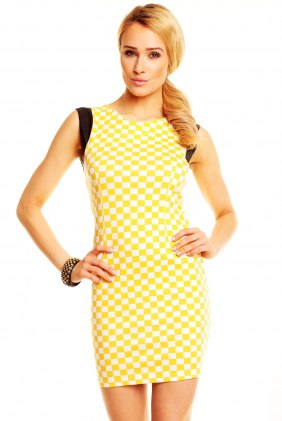 Rochie de zi Nora Yellow din Colectia de SCOASE DIN STOC