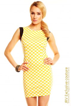 Rochie de zi Nora Yellow - Magazin online haine de dama Fashion