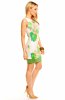 SCOASE DIN STOC - Rochie de zi Marlyn Creme-Green-Turquoise