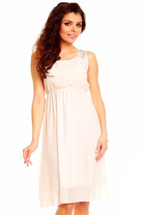Rochie de zi Fresh Beige din Colectia de SCOASE DIN STOC