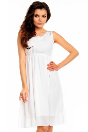 Rochie de zi Fresh White din Colectia de SCOASE DIN STOC