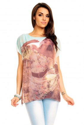 Tricou Ly White-Minth din Colectia de SCOASE DIN STOC