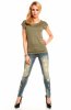 SCOASE DIN STOC - Tricou Rock Angel Kaki