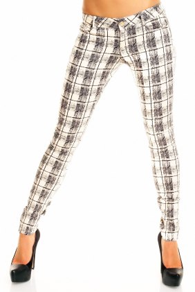 Pantaloni Ky White din Colectia de SCOASE DIN STOC