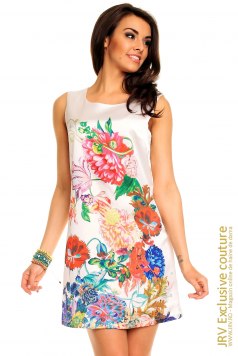 Rochie de zi Lorie White - Magazin online haine de dama Fashion