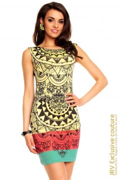 Rochie de zi Mily Yellow - Magazin online haine de dama Fashion